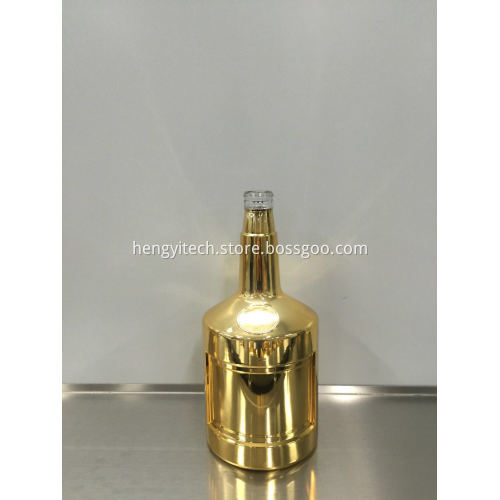 Plating metalizing glass bottle